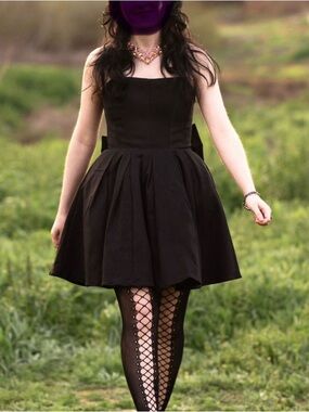 Black Strapless Fit-and-Flare Mini Dress, House of CB/Nordstrom